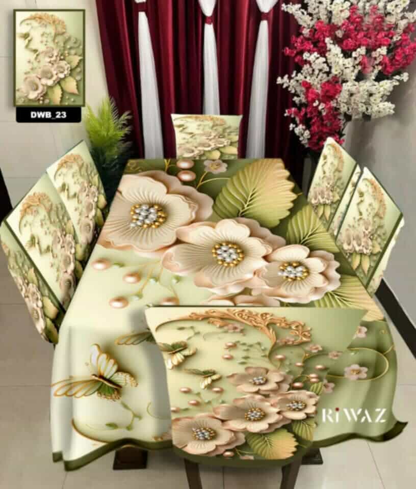 ❤️ 3 D ডাইনিং কভার সেট ❤️