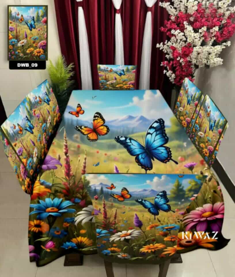 ❤️ 3 D ডাইনিং কভার সেট ❤️