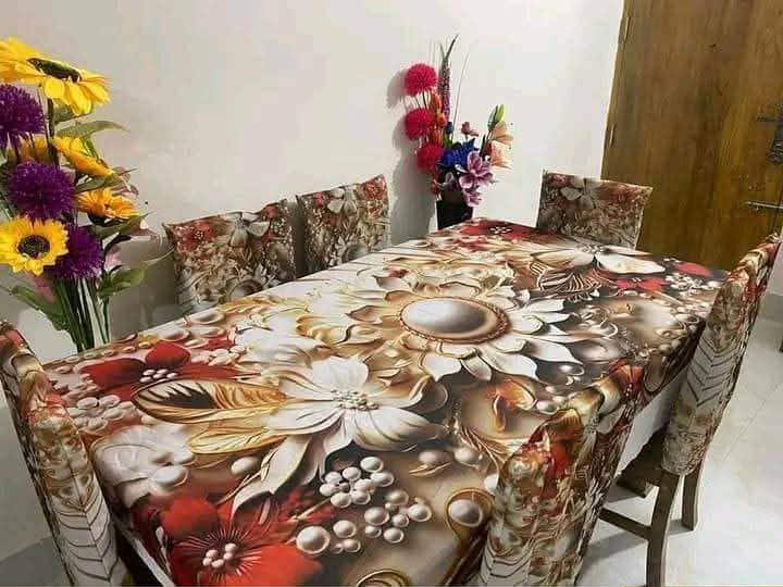 ❤️ 3 D ডাইনিং কভার সেট ❤️