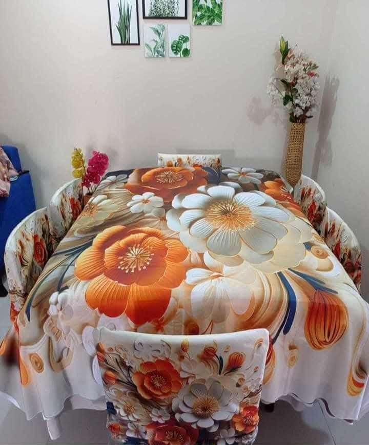 ❤️ 3 D ডাইনিং কভার সেট ❤️