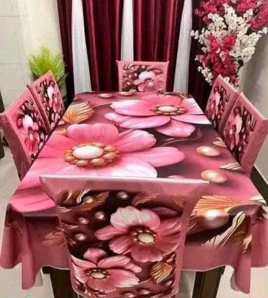 ❤️ 3 D ডাইনিং কভার সেট ❤️