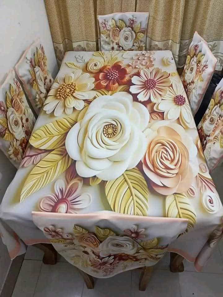 ❤️ 3 D ডাইনিং কভার সেট ❤️