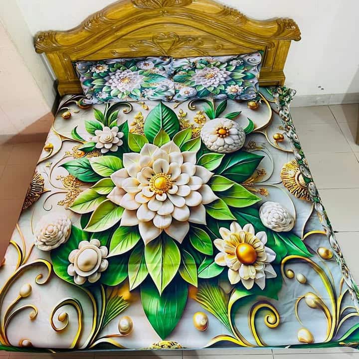 ❤️ 3 D বিছানার চাদর ❤️
