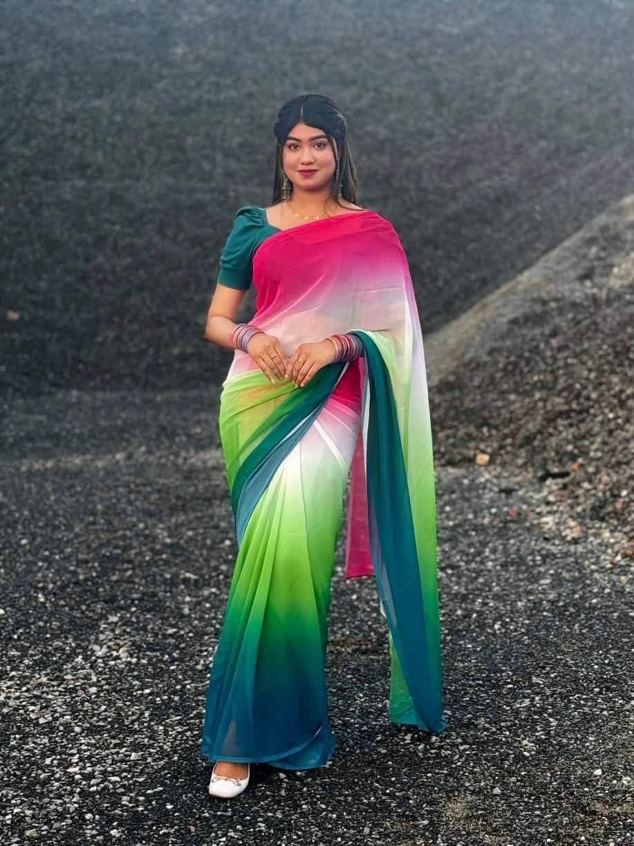 ❤️সিল্কের শাড়ি  ব্লাউজ ❤️
