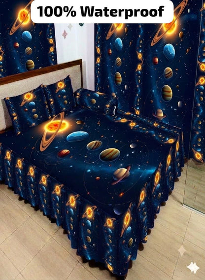 ওয়াটারপ্রুফ ৩D বেডশিট✨
